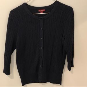 💙Merona blue cable knit cotton sweater